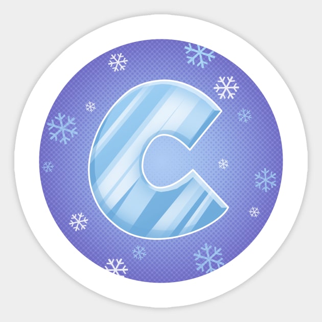 C is for cold! Sticker by fredherringbooks